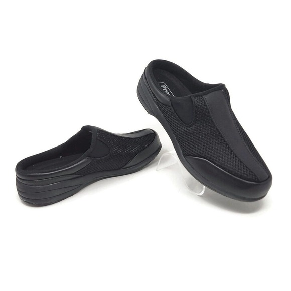 Propet Women Mules Shoes Washable Walker Slide WCS001M Mule Black Mesh, 6.5 US - Picture 1 of 12